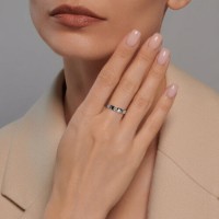 Кольцо из белого золота Sokolov 019284-3 s.16 2,13g фото №3 — интернет-магазин Desire.md