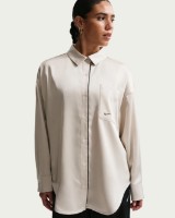 Cămașă damă Nike Sportswear Oversized Light Bone/Black, s.M