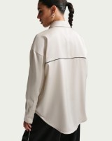 Cămașă damă Nike Sportswear Oversized Light Bone/Black, s.XS imaginea #2 — magazin online Desire.md
