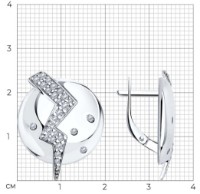 Cercei SOLOVOV JEWELRY 94-120-01525-1 5,43gr imaginea #2 — magazin online Desire.md