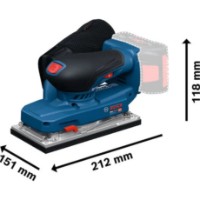 Șlefuitor cu vibrații Bosch GSS18V-18 (B06019R7000) imaginea #3 — magazin online Desire.md