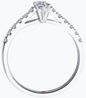 Inel din aur alb cu rubin și diamant Diamant 52-210-02724-1 s.17 1,9g imaginea #4 — magazin online Desire.md