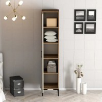 Шкаф Trendy Kumsal S Walnut/Cream 201.4x47.5x40cm GTR001710 фото №6 — интернет-магазин Desire.md