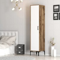 Шкаф Trendy Kumsal S Walnut/White 201.4x47.5x40cm GTR001711 фото №7 — интернет-магазин Desire.md