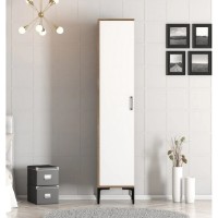 Шкаф Trendy Kumsal S Walnut/White 201.4x47.5x40cm GTR001711