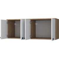 Dulap pentru perete Trendy BA120 2670 Walnut/White 120x46.8x42.5cm GTR006666 imaginea #4 — magazin online Desire.md