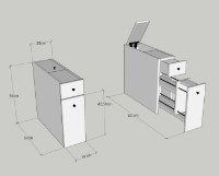 Dulap baie Trendy Calencia White 60x55x20cm GTR001909 imaginea #6 — magazin online Desire.md