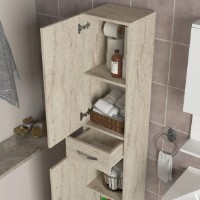 Dulap baie Trendy Selin Travertin 35x179x31,3cm GTR005664 imaginea #8 — magazin online Desire.md