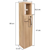 Dulap baie Trendy Steaua Oak 15x65x12cm GTR001905 imaginea #6 — magazin online Desire.md