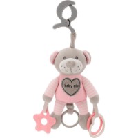 Jucărie pentru pătuturi si carucioare Baby Mix Bear Pink (STK-19445 PB)