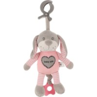 Jucărie pentru pătuturi si carucioare Baby Mix Pappy Pink (STK-19393 PD)