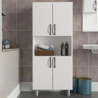 Шкаф для ванной Trendy William White 59.5x140.3x29.5cm GTR005661 фото №5 — интернет-магазин Desire.md