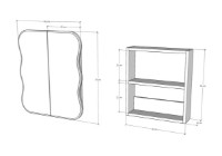 Dulap cu oglindă Trendy Day Dream Walnut 60x70x12cm GTR001921 imaginea #4 — magazin online Desire.md