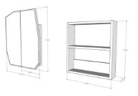 Dulap cu oglindă Trendy Quartz White 50x45x12cm GTR001925 imaginea #3 — magazin online Desire.md