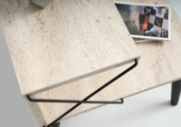 Noptieră Trendy Cross Travertin Black 50x55x40cm imaginea #2 — magazin online Desire.md