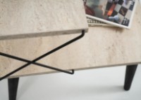 Noptieră Trendy Cross Travertin Black 50x55x40cm imaginea #3 — magazin online Desire.md