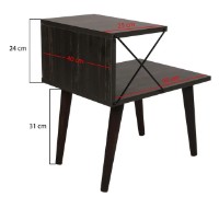 Noptieră Trendy Cruce Dark Brown 50x55x40cm imaginea #8 — magazin online Desire.md