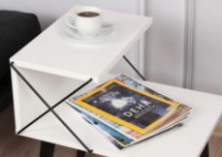 Noptieră Trendy Cruce White 50x55x40cm imaginea #3 — magazin online Desire.md