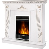 Șemineu electric Art Flame Napoli White & Gala Silver White