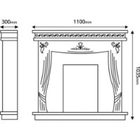 Șemineu electric Art Flame Napoli White & Gala Silver White imaginea #3 — magazin online Desire.md