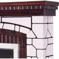 Șemineu electric Art Flame Natali & Gala Silver White/Dark Walnut imaginea #2 — magazin online Desire.md