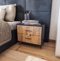 Noptieră Trendy Felicita Oak/Anthracit 50x55x40cm GTR001538