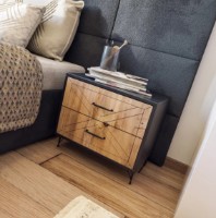 Noptieră Trendy Felicita Oak/Anthracit 50x55x40cm GTR001538 imaginea #2 — magazin online Desire.md