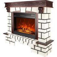 Șemineu electric Art Flame Nazarii & Mirabella Dark Walnut