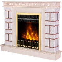 Șemineu electric Art Flame Nazarii Minii & Gala Gold Ivory