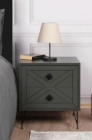 Noptieră Trendy Luna Antracit 50x55x40cm imaginea #1 — magazin online Desire.md