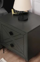 Noptieră Trendy Luna Antracit 50x55x40cm imaginea #2 — magazin online Desire.md