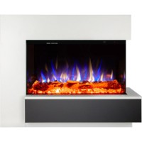 Șemineu electric Art Flame Solvix & Haiti 40 White