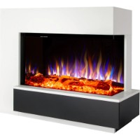 Șemineu electric Art Flame Solvix & Haiti 40 White imaginea #3 — magazin online Desire.md