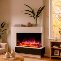 Șemineu electric Art Flame Solvix & Haiti 40 White imaginea #4 — magazin online Desire.md