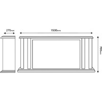 Șemineu electric Art Flame Tatlert & Adeli Dark Gray/Ivory imaginea #4 — magazin online Desire.md