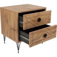 Noptieră Trendy Luna Pine Atlantic/Black 55x50x40cm GTR001541 imaginea #5 — magazin online Desire.md