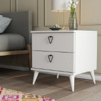 Noptieră Trendy Versa White 52x55x45cm