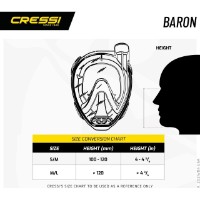 Masca pentru înot Cressi Baron Aquamarine M/L (XDT030025) imaginea #3 — magazin online Desire.md