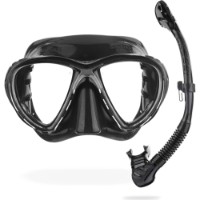 Masca si tub pentru înot Cressi Big Eyes Evolution + Alpha Ud Combo Black/Black (WDS337550) imaginea #2 — magazin online Desire.md