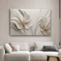 Pictură ArtShop Delicate Flowers In Beige Tones 60x40cm (PA325-L-PL)