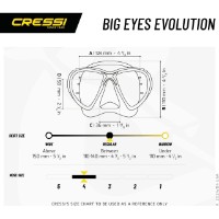 Маска для ныряния Cressi Big Eyes Evolution Yellow (DS336010) фото №5 — интернет-магазин Desire.md