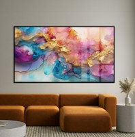 Картина ArtShop Abstract Pink With Blue & Gold 90x45cm (PA310-LL)