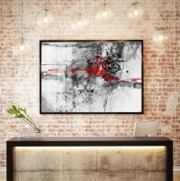Картина ArtShop Gray-red Abstraction 75x50cm (PA8-M)