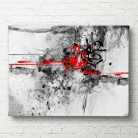 Картина ArtShop Gray-red Abstraction 75x50cm (PA8-M-PL)