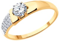 Inel din aur cu zirconii Diamant 51-110-02193-1 s.18,5 1,63g