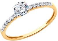 Inel din aur cu zirconii Diamant 51-110-02334-1 s.19 1,35g