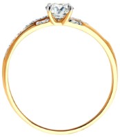 Inel din aur cu zirconii Diamant 51-110-02871-1 s.16,5 1,64g imaginea #2 — magazin online Desire.md