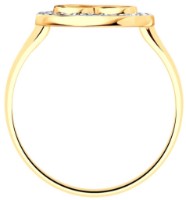 Inel din aur cu zirconii Diamant 51-110-02979-1 s.17 1,69g imaginea #2 — magazin online Desire.md