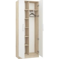 Dulap Mobildor-Lux Practik 80x40x210H Oak Sonoma/White (10008973) imaginea #2 — magazin online Desire.md