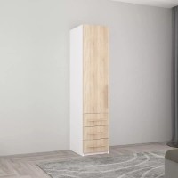 Dulap Mobildor-Lux Smart-Home 0.40x0.56x2.0H m cu polițe și sertare Alb/Sonoma imaginea #1 — magazin online Desire.md